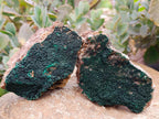 Natural Crystalline Malachite Specimens x 6 From Tenke Fungurume, Congo