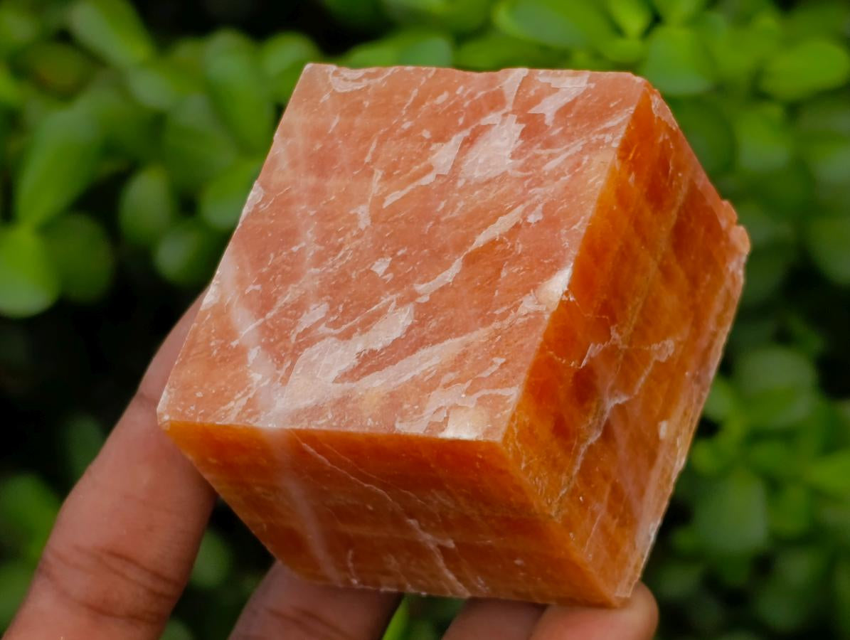 Natural Sunset Orange Calcite Specimens x 12 From Spitzkop, Namibia