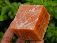 Natural Sunset Orange Calcite Specimens x 12 From Spitzkop, Namibia