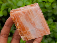 Natural Sunset Orange Calcite Specimens x 12 From Spitzkop, Namibia