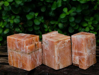 Natural Sunset Orange Calcite Specimens x 12 From Spitzkop, Namibia