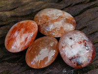Polished Red Hematoid Quartz Spheres x 24 From Ambatondrazaka, Madagascar