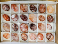 Polished Red Hematoid Quartz Spheres x 24 From Ambatondrazaka, Madagascar