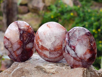 Polished Red Hematoid Quartz Spheres x 24 From Ambatondrazaka, Madagascar
