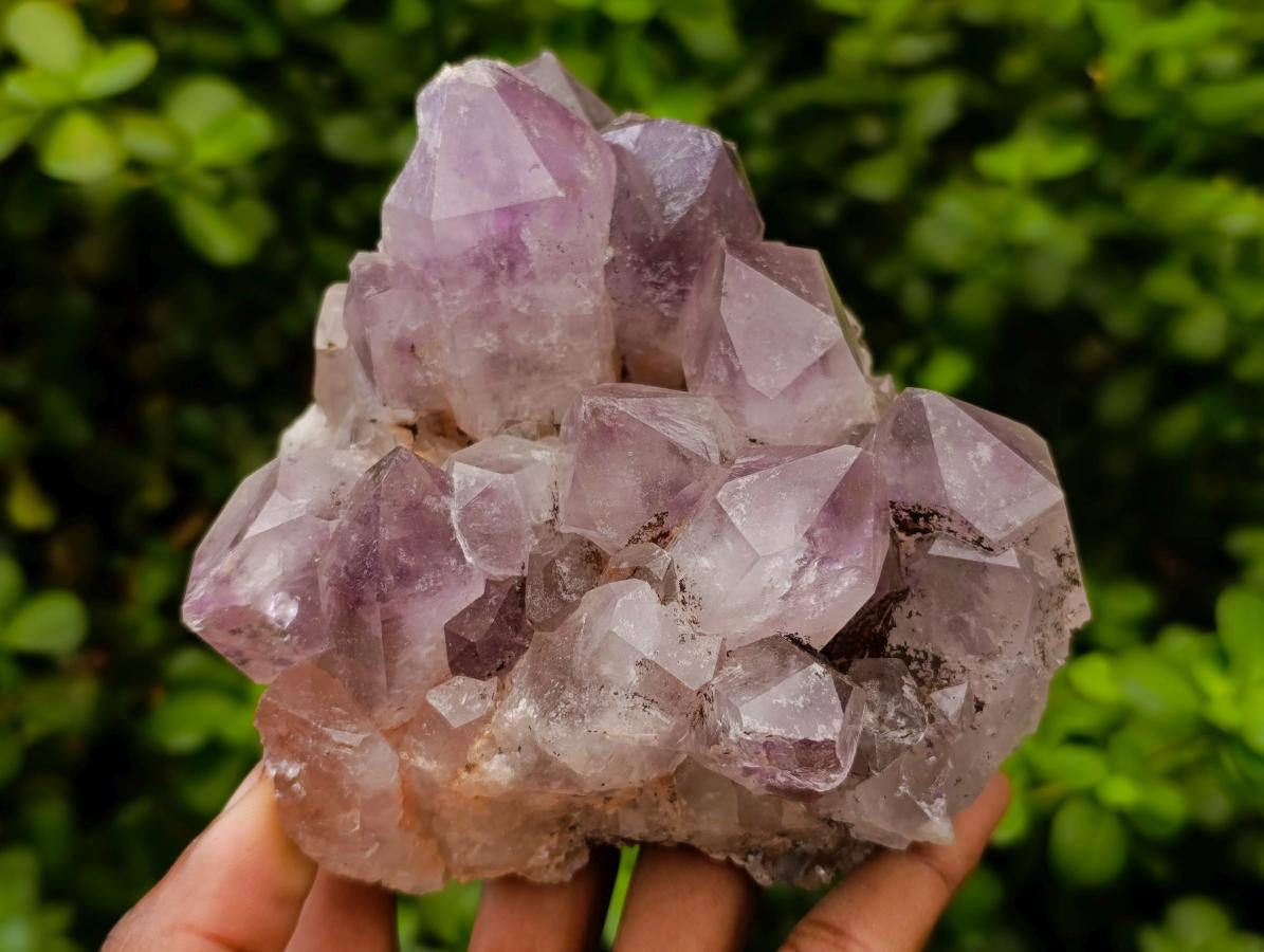 Natural Jacaranda Amethyst Crystal Clusters x 2 From Mumbwa, Zambia