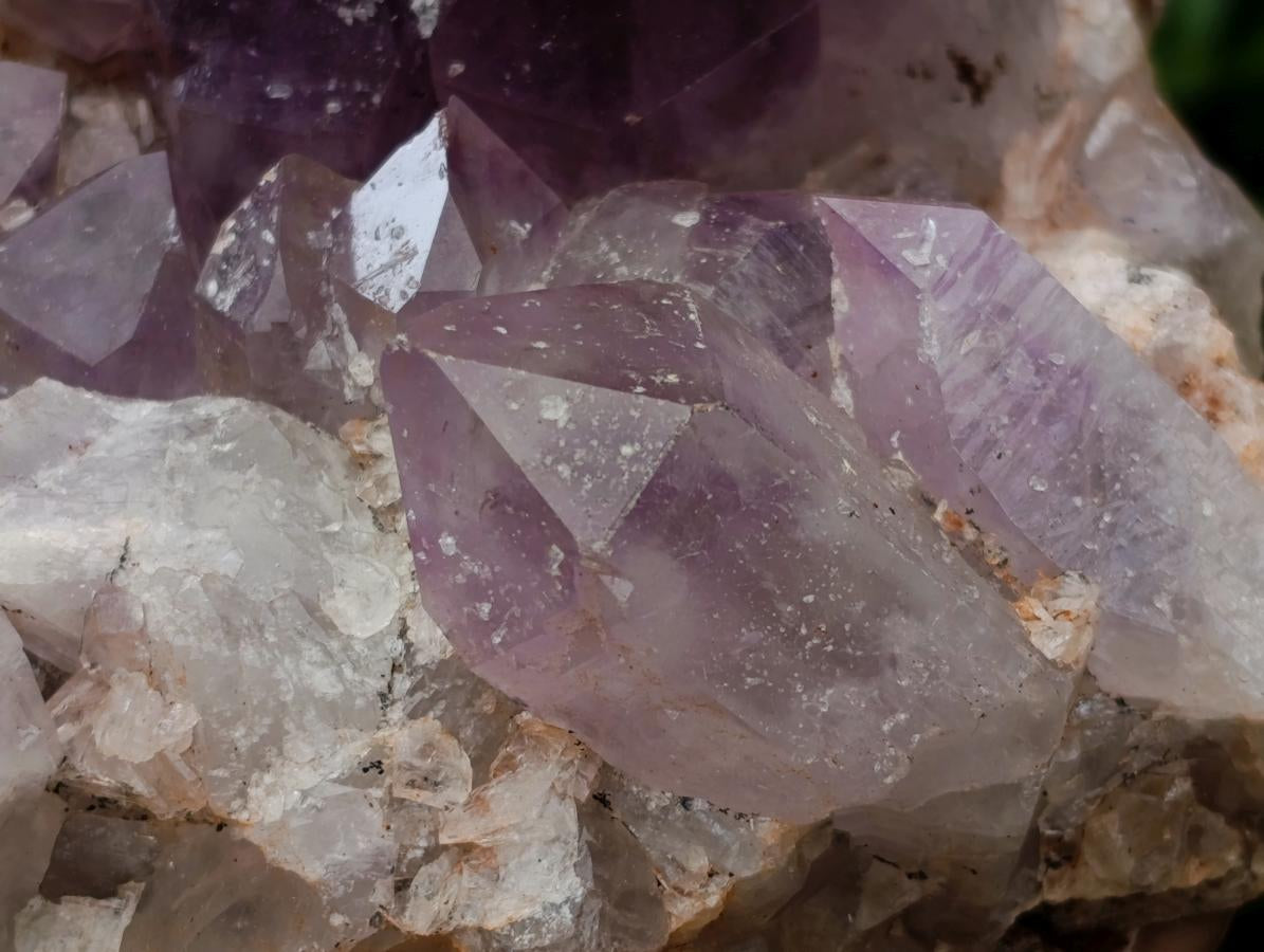 Natural Jacaranda Amethyst Crystal Clusters x 2 From Mumbwa, Zambia