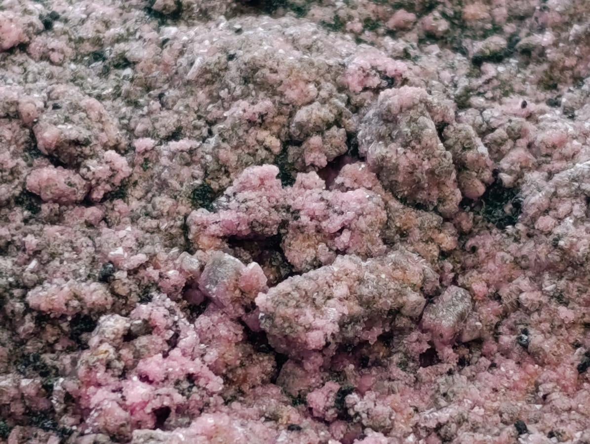 Natural XL Salrose Cobaltion Dolomite with Malachite and Heterogenite Specimen x 1 From Kakanda, Congo