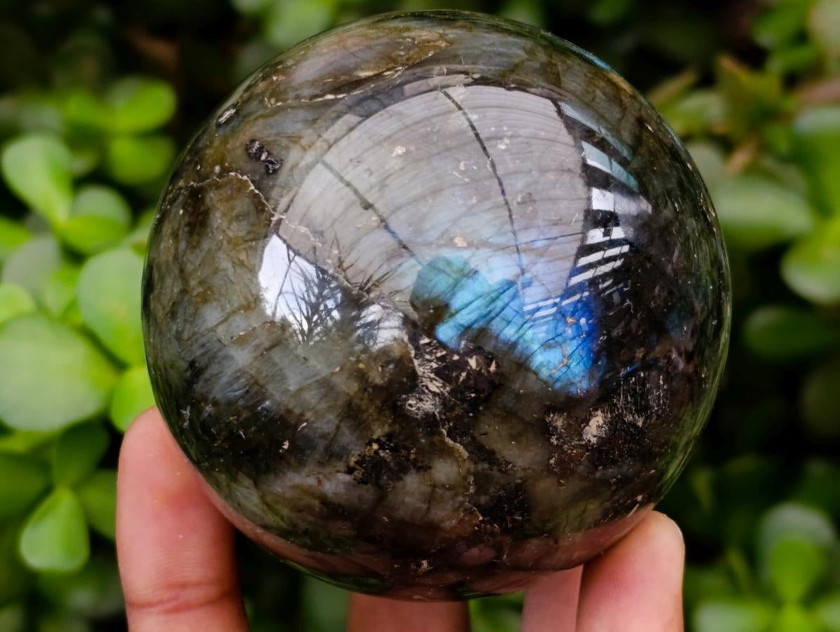Polished Labradorite Spheres x 4 From Tulear, Madagascar