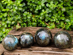 Polished Labradorite Spheres x 4 From Tulear, Madagascar