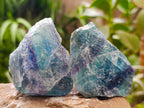 Natural Watermelon Fluorite Cobbed Specimens x 12 From Uis, Namibia