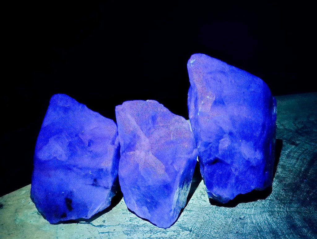 Natural Watermelon Fluorite Cobbed Specimens x 12 From Uis, Namibia