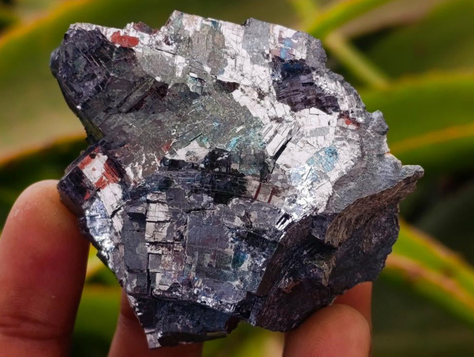 Natural Bright Silver Lead Galena Cobbed Specimens x 6 From Kaokoveld, Namibia