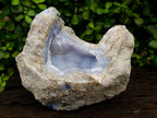 Natural Blue Lace Agate Geode Specimens x 3 From Nsanje, Malawi