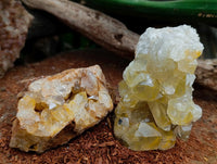Natural Limonite Quartz Clusters x 5 From Solwezi, Zambia