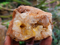 Natural Limonite Quartz Clusters x 5 From Solwezi, Zambia