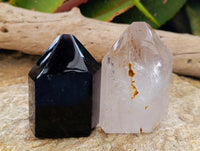 Polished Mixed Smokey Quartz Crystals x 4 From Akansobe, Madagascar