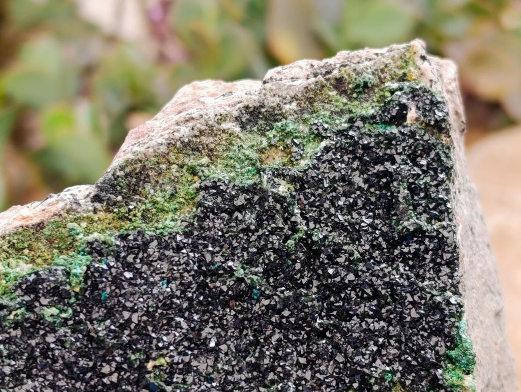 Natural Libethenite Crystals On Dolomite Matrix Specimen x 1 From Shituru, Congo