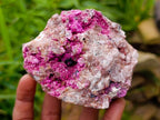Natural Salrose Cobaltion Dolomite With Malachite And Heterogenite Specimens x 3 From Kakanda, Congo