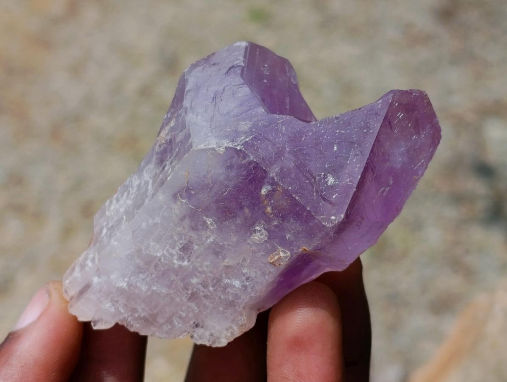 Natural Jacaranda Amethyst Crystals and Clusters x 12 From Mumbwa, Zambia