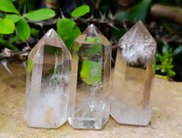 Polished Smokey Phantom Quartz Crystals X 12 From Anjozorobe, Madagascar