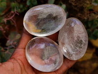 Polished Rock Crystal Galets x 12 From Amoron’i Mania Madagascar