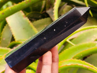 Polished Black Basalt Display Crystals x 12 From Madagascar