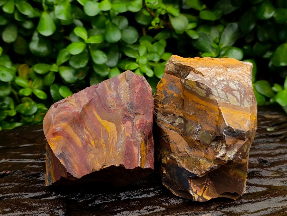 Natural Nguni Jasper Cobbed Specimens x 12 From Northern Cape, South Africa