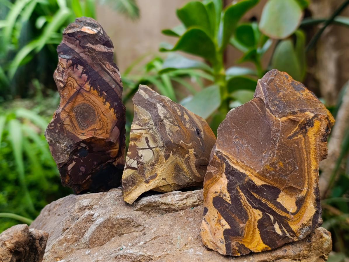 Natural Nguni Jasper Cobbed Specimens x 12 From Northern Cape, South Africa