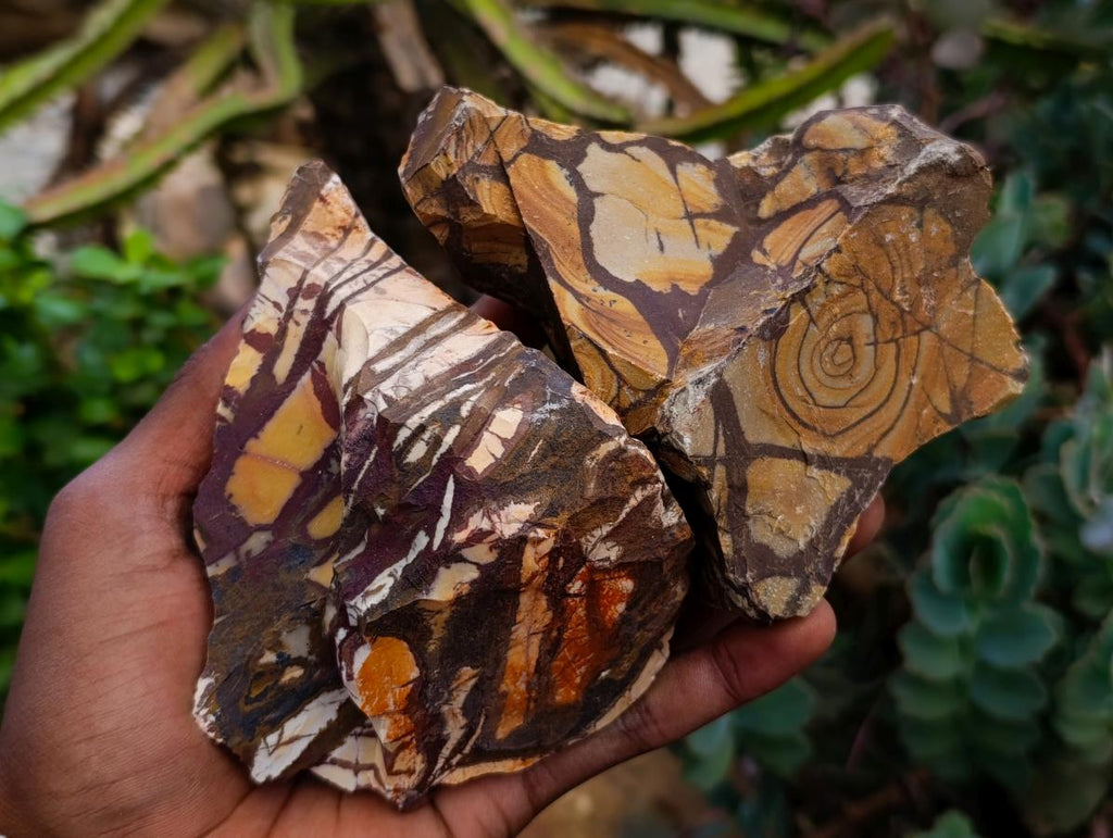 Natural Nguni Jasper Cobbed Specimens x 12 From Northern Cape, South Africa