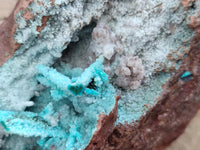 Natural Drusy Coated Chrysocolla Specimens x 2 From Lupoto Mine, Congo