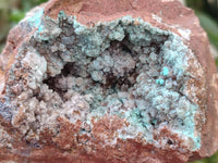 Natural Drusy Coated Chrysocolla Specimens x 2 From Lupoto Mine, Congo