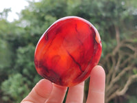 Polished Small Carnelian Agate Gemstone Bowls x 6 From Madagascar