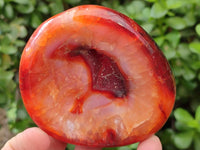 Polished Small Carnelian Agate Gemstone Bowls x 6 From Madagascar