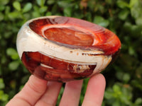 Polished Small Carnelian Agate Gemstone Bowls x 6 From Madagascar