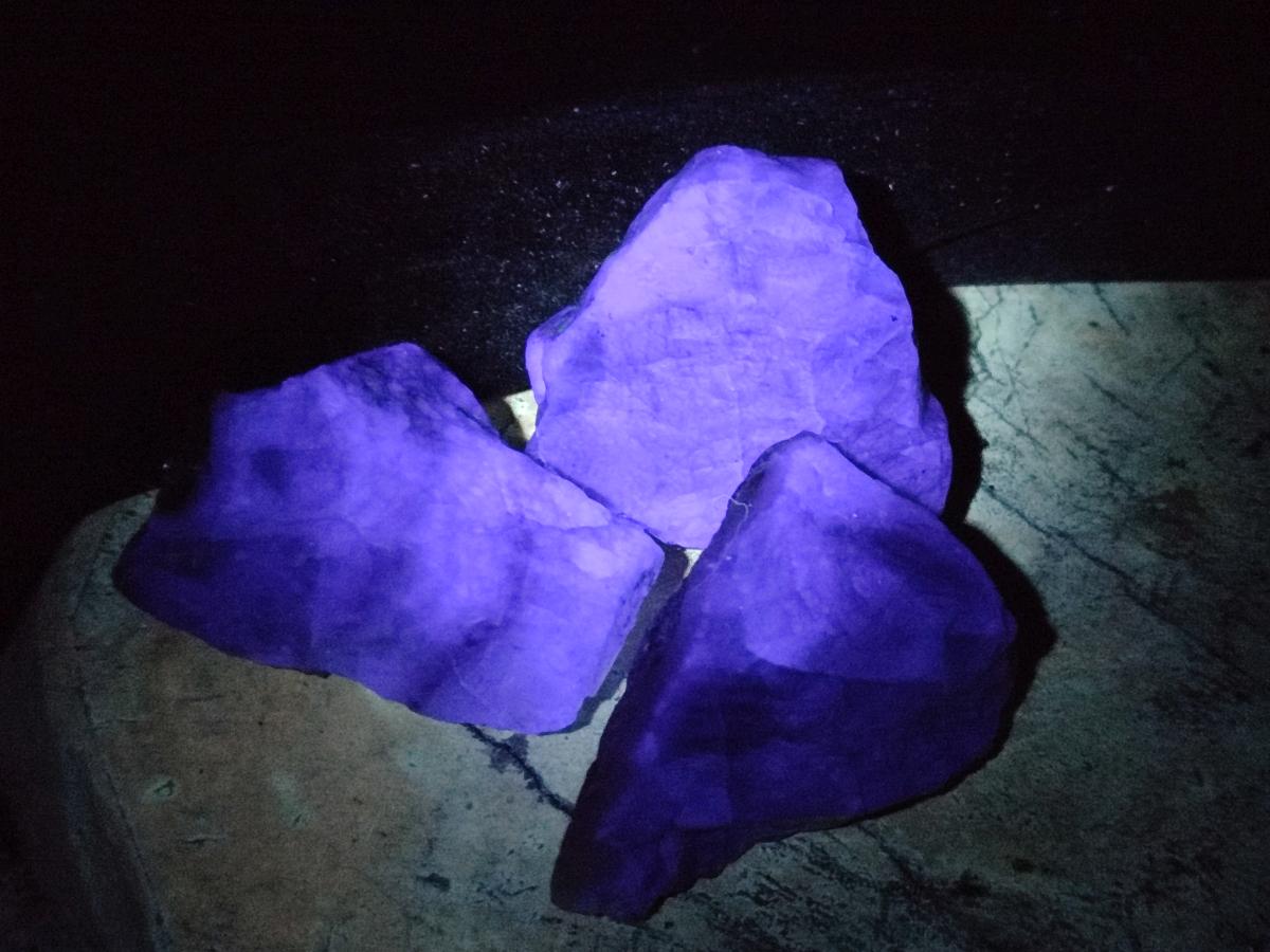 Natural Watermelon Fluorite Cobbed Specimens x 24 From Uis, Namibia