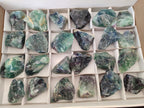 Natural Watermelon Fluorite Cobbed Specimens x 24 From Uis, Namibia