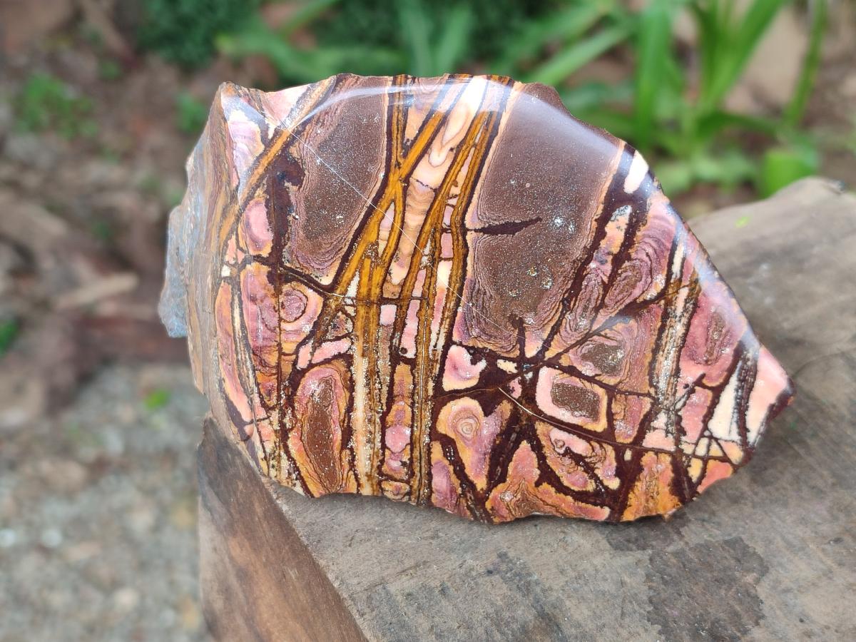 Polished On One Side Nguni and Jupiter Jasper x 3 From Northern Cape, South Africa