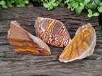 Polished On One Side Nguni and Jupiter Jasper x 3 From Northern Cape, South Africa
