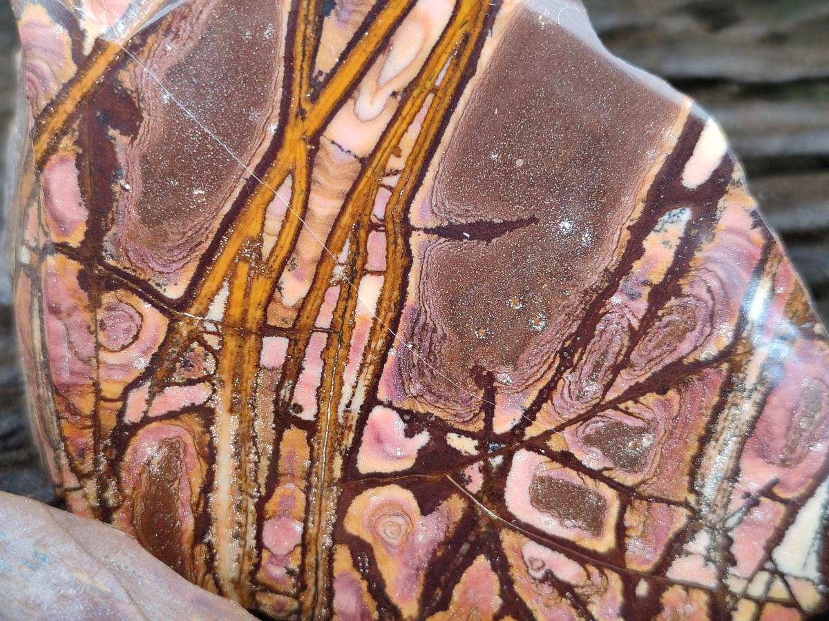 Polished On One Side Nguni and Jupiter Jasper x 3 From Northern Cape, South Africa