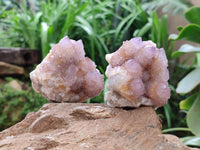 Natural Amethyst and Ametrine Spirit Clusters x 4 From Boekenhouthoek, South Africa