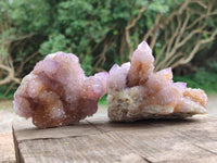 Natural Amethyst and Ametrine Spirit Clusters x 4 From Boekenhouthoek, South Africa