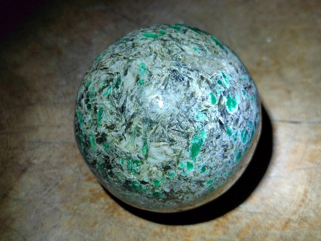 Polished Emerald Mica 'Mutokolite' Standing Free Forms x 2 From Mutoko, Zimbabwe