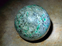 Polished Emerald Mica 'Mutokolite' Standing Free Forms x 2 From Mutoko, Zimbabwe