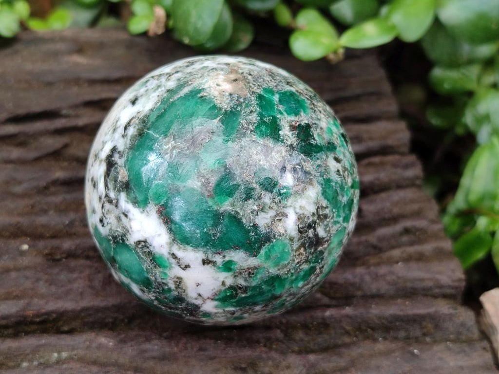 Polished Emerald Mica 'Mutokolite' Standing Free Forms x 2 From Mutoko, Zimbabwe