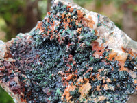 Natural Libethenite Crystals On Dolomite Matrix Specimens x 3 From Shituru, Congo