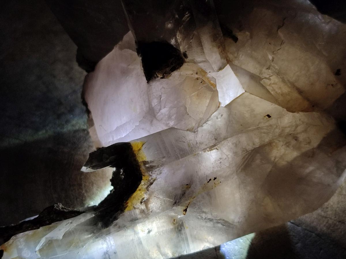 Natural Floater Smokey Quartz with Feldspar Cluster x 1 From Erongo Namibia