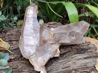 Natural Floater Smokey Quartz with Feldspar Cluster x 1 From Erongo Namibia
