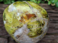 Polished Green Opal Standing Free Form x 1 From Betroka, Madagascar