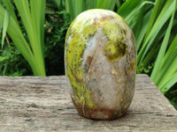 Polished Green Opal Standing Free Form x 1 From Betroka, Madagascar