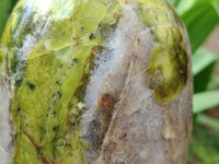 Polished Green Opal Standing Free Form x 1 From Betroka, Madagascar